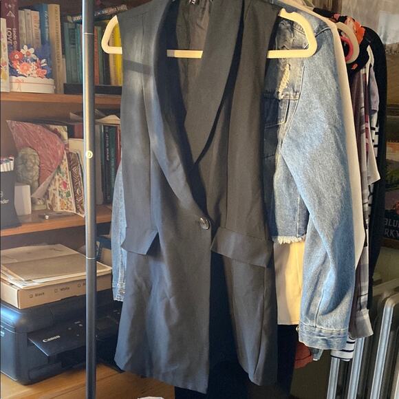 ymhy Pants - Chic Black Sleeveless Jumpsuit